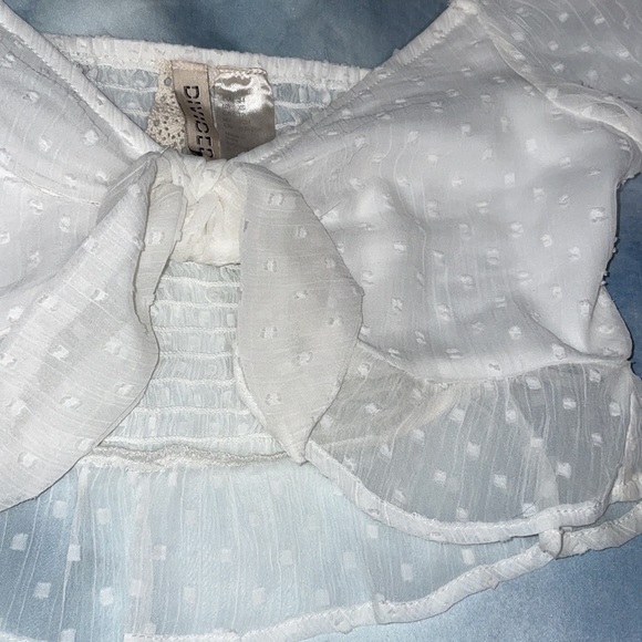 H&M White Smocked Crop Top - Picture 6 of 11